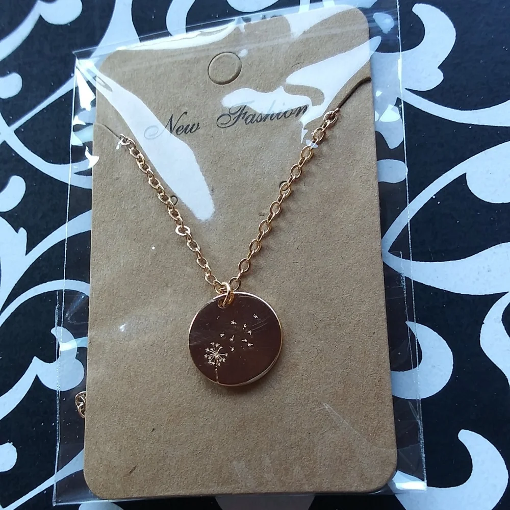 Dandelion Gold Necklace